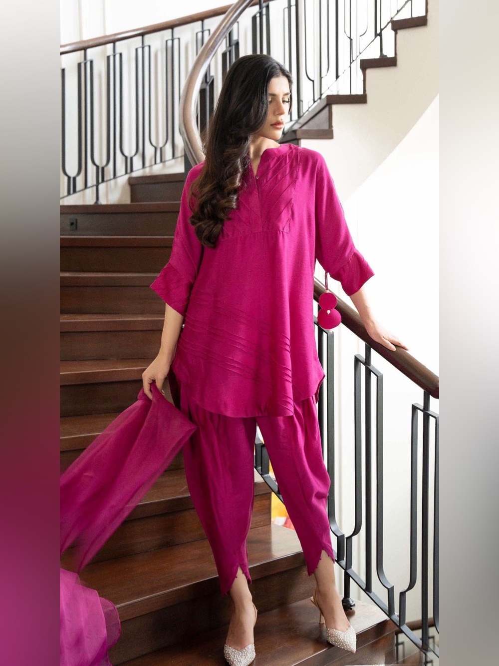 Pakistani Ayesha Somya 3 piece with tulip pants